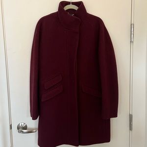 Jcrew Cocoon coat in Italian stadium-cloth wool